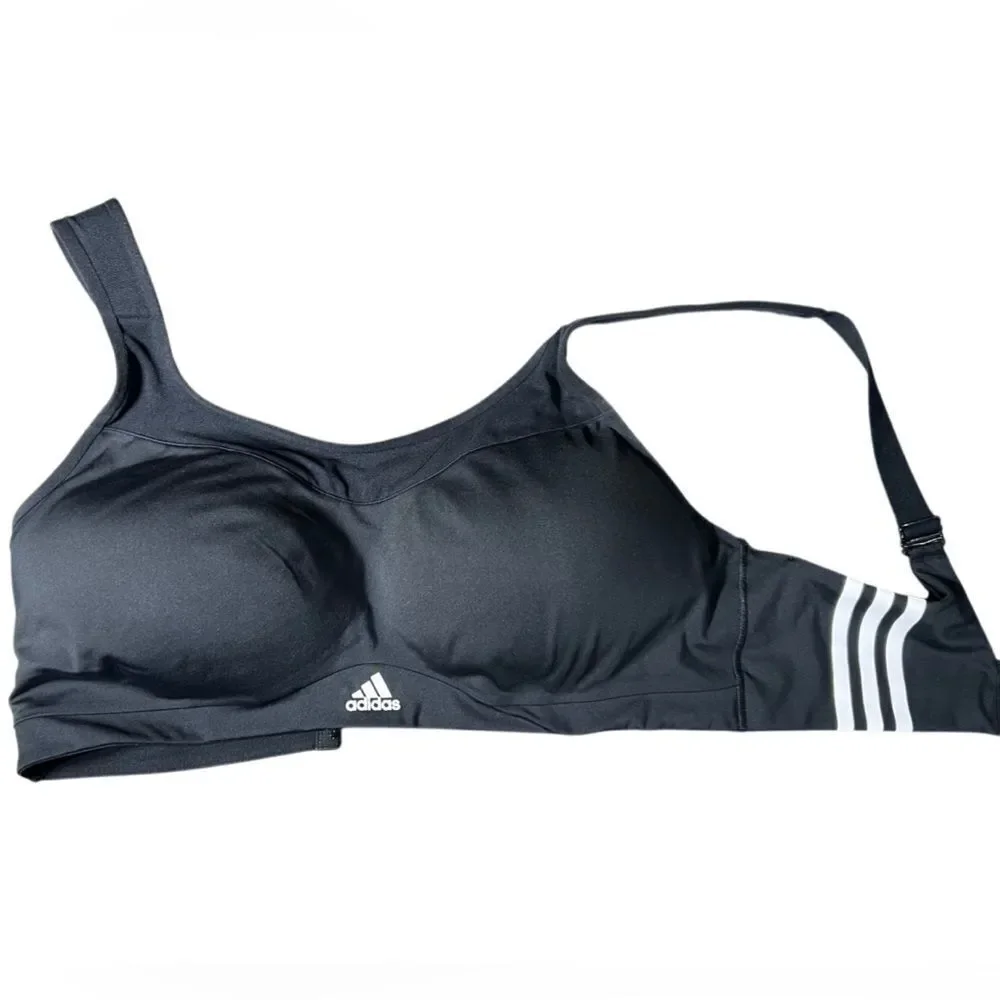 ADIDAS TLRD IMPACT TRAINING HIGH-SUPPORT BRA BLACK SIZE 2X (50-52)